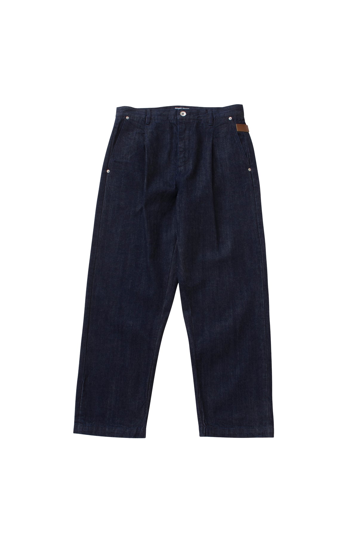 038 Pleated Denim Pant