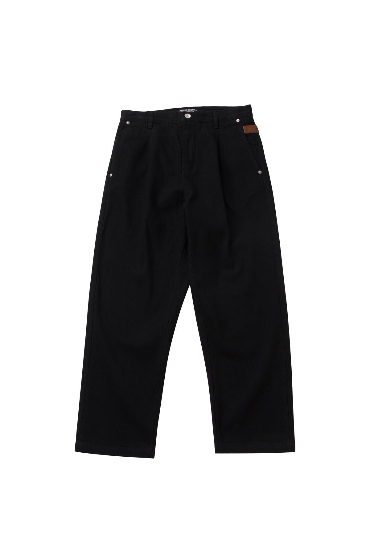038 Pleated Denim Pant